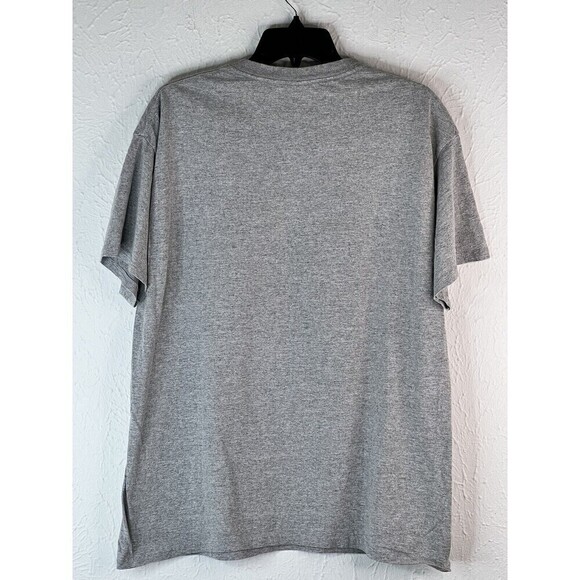 Gildan Heavy Cotton Men's Shirt Red River New Mexico Graphic Tee Size Large Gray - Picture 3 of 5